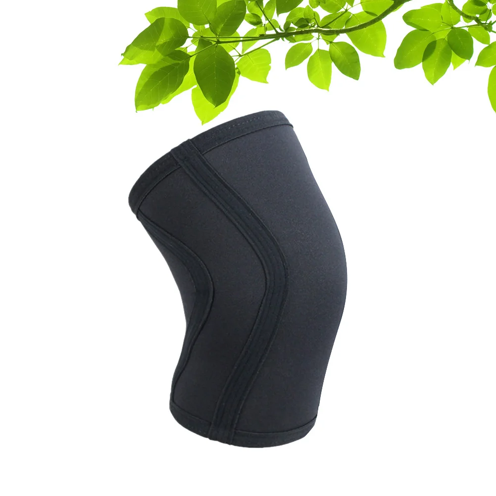 

Knee Support Thickened For Men Women Black L Size Basketball Running Weight Training Protective Pad Silicone