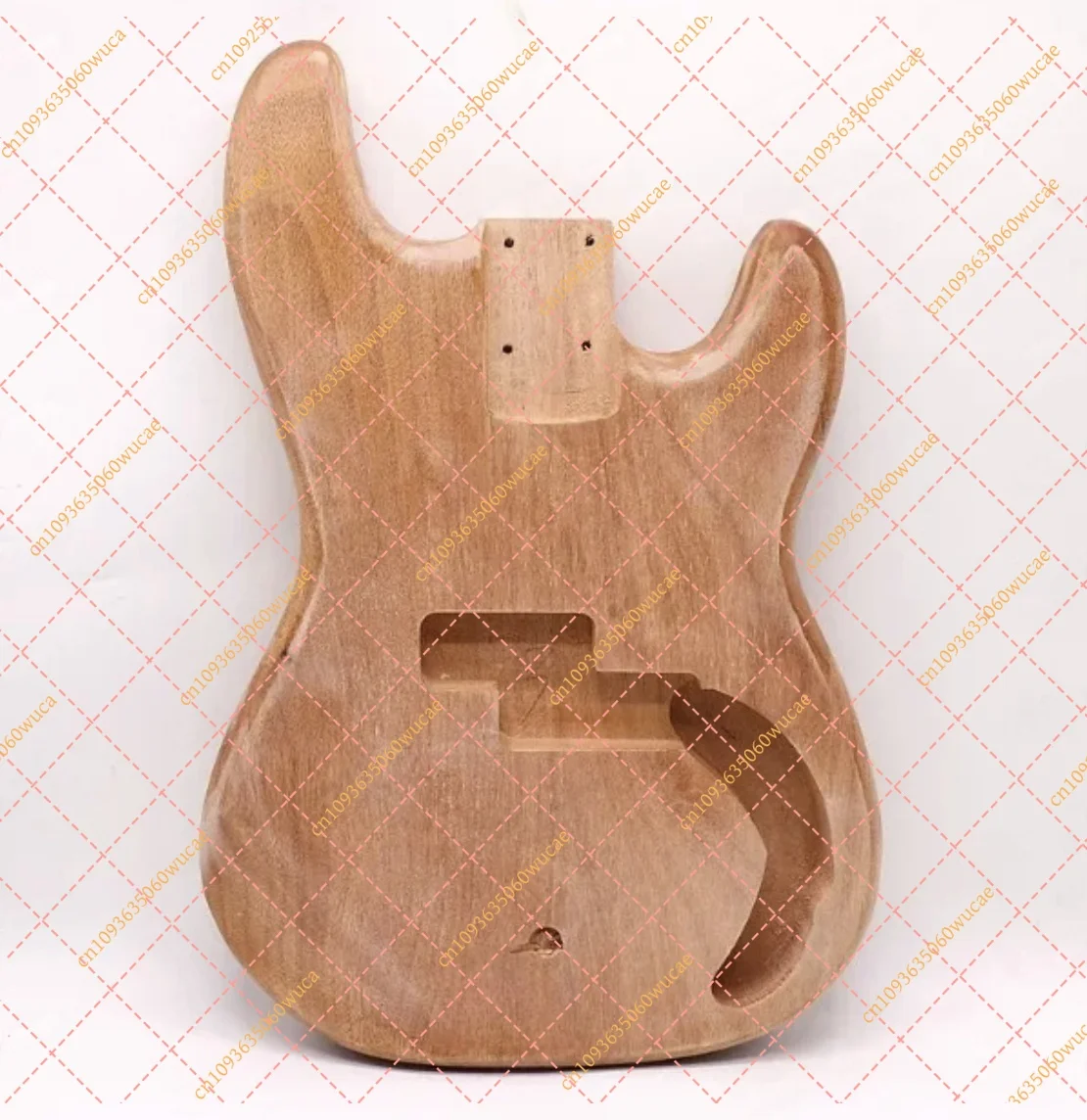 Okoume Wood Electric Bass Body Unfinished DIY Replacement Shell for Bass Guitar Modification Custom Project Luthier Supplies