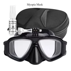 Scuba Diving Mask with Camera mount Tempered Lens Dive Swimming Glasses,Elastic elastic band,Gift Box