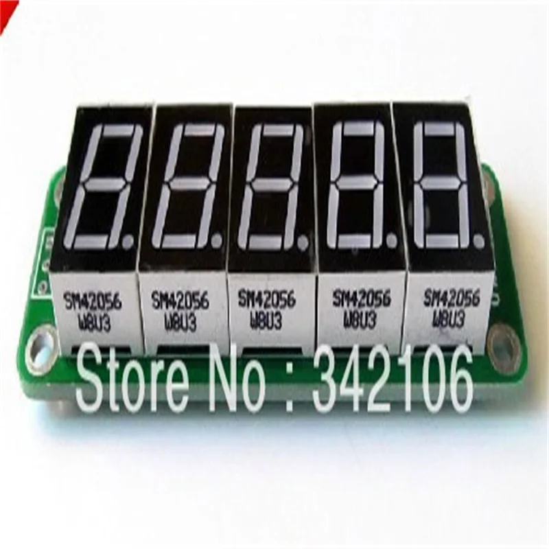 Static Digital Display, Serial Microcontroller Module, 5 SPI, Max7219, 5Pcs