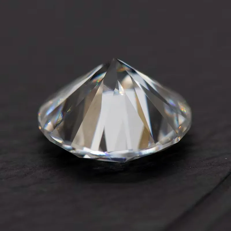 Lab Moissanite Stone Round Cut D Color VVS1 0.1ct-12ct Lab Grown Gemstone Charms for Jewelry Making Pass Diamond Tester