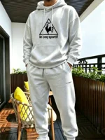 2026 Men's Suit Sporty Set - New Fall_Winter Two-Piece Couple Sweatshirt and Drawstring Casual Pants Casual suit - 5
