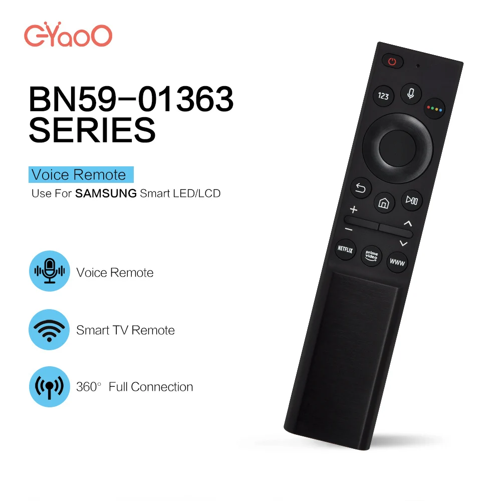 BN59-01363C Voice Remote Control For Samsung BN59-01363 Smart TV Compatible With BN59-01263A Remote Compatible QLED Series