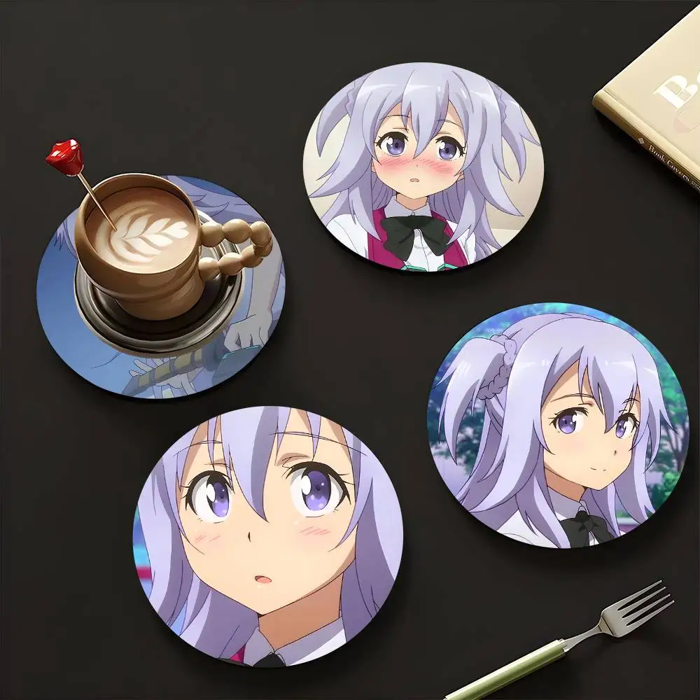 1pc Kirin Toudou Anime Characters Wooden Coaster Colour Printing Cup Mat Home Desk Decoration Gifts