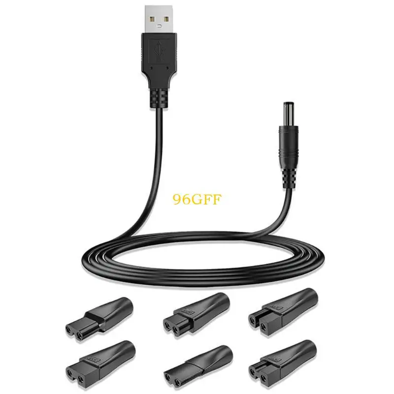 

96GF USB Adapter Charging Cord Converter for Hair Clippers Shavers and Beauty Gadgets