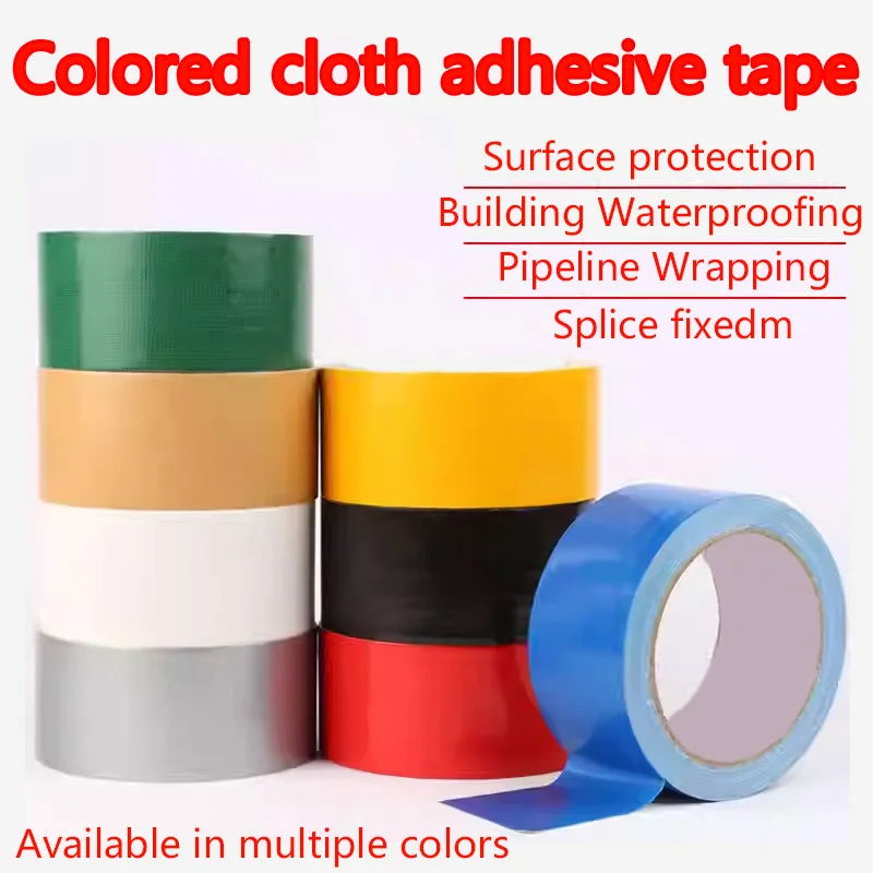 

Strong single-sided carpet colorful floor film windproof cloth-based adhesive tape for decoration, renovation, traceless floor r