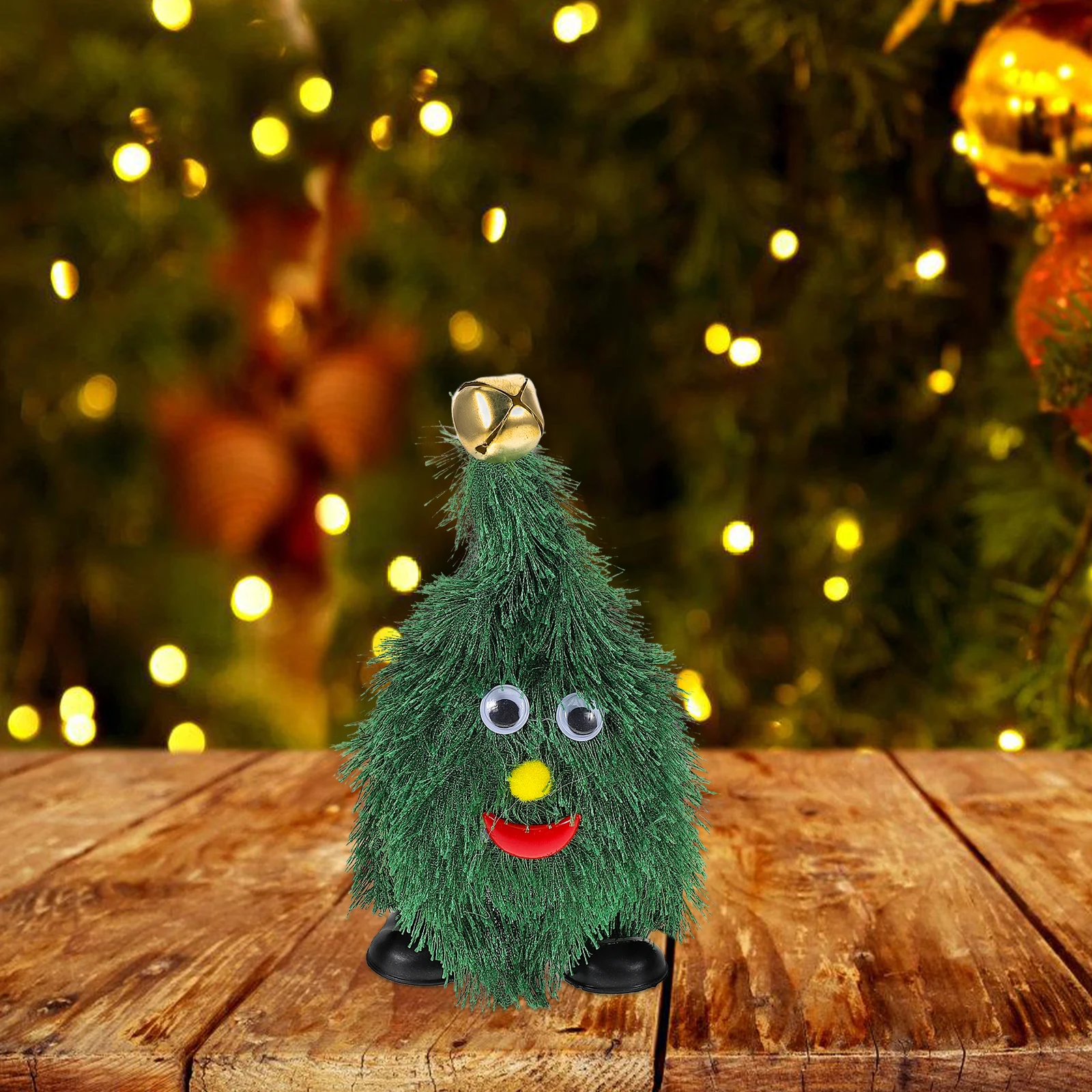 

Christmas Tree Walking Swinging Legs Electric Dancing Holiday Party Decoration Fun Wobbly Xmas Ornament for and Adults