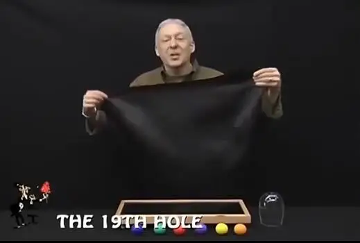 

New Hole In One Magic Tricks Magician Stage Party Illusion Gimmick Props Mentalism Funny Selected Ball Appear Inside Glass Magia