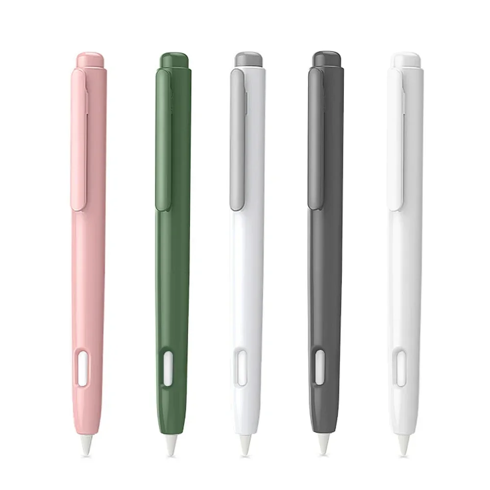 

For Apple Pencil 2 Case Pencil Case Tablet Stylus Pen Protective Cover Silicone Case With Retractable Tip Protection Secures Cap