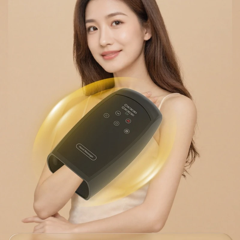 Air Compression Hand Massager with Heat & Kneading, Smart Finger Joint Therapy Device for Arthritis Long-Lasting Battery Durable view 2