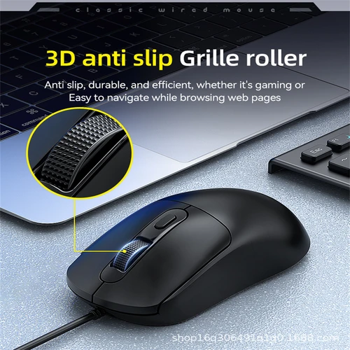 Imagen 2 del producto Ratón con cable USB G580, ratón ergonómico para oficina/juegos con pegatinas antideslizantes para PC, portátiles, ratón antideslizante, envío de regalo, novedad de 2026