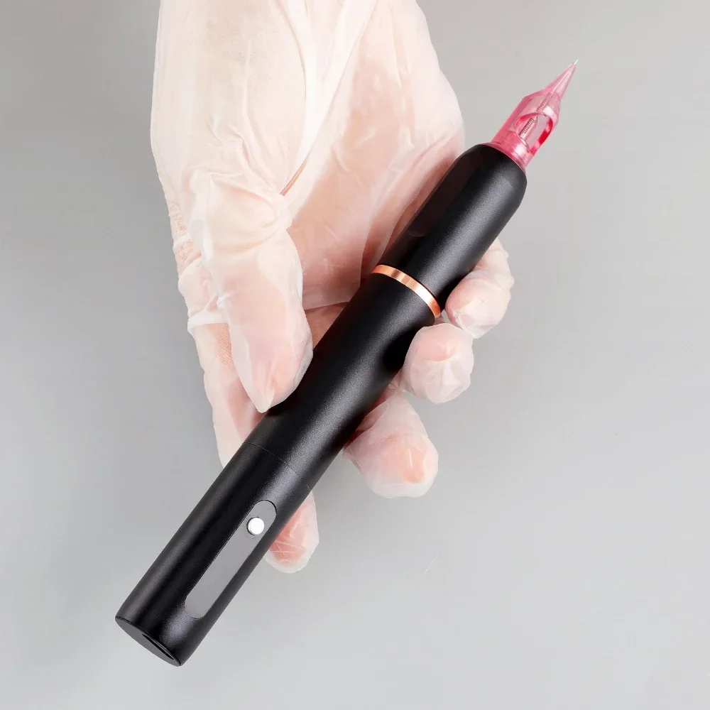 Wireless Battery Tattoo Machine for Permanent Makeup Eyebrows Lip Machine Pen Microblading with Cartridge Needle