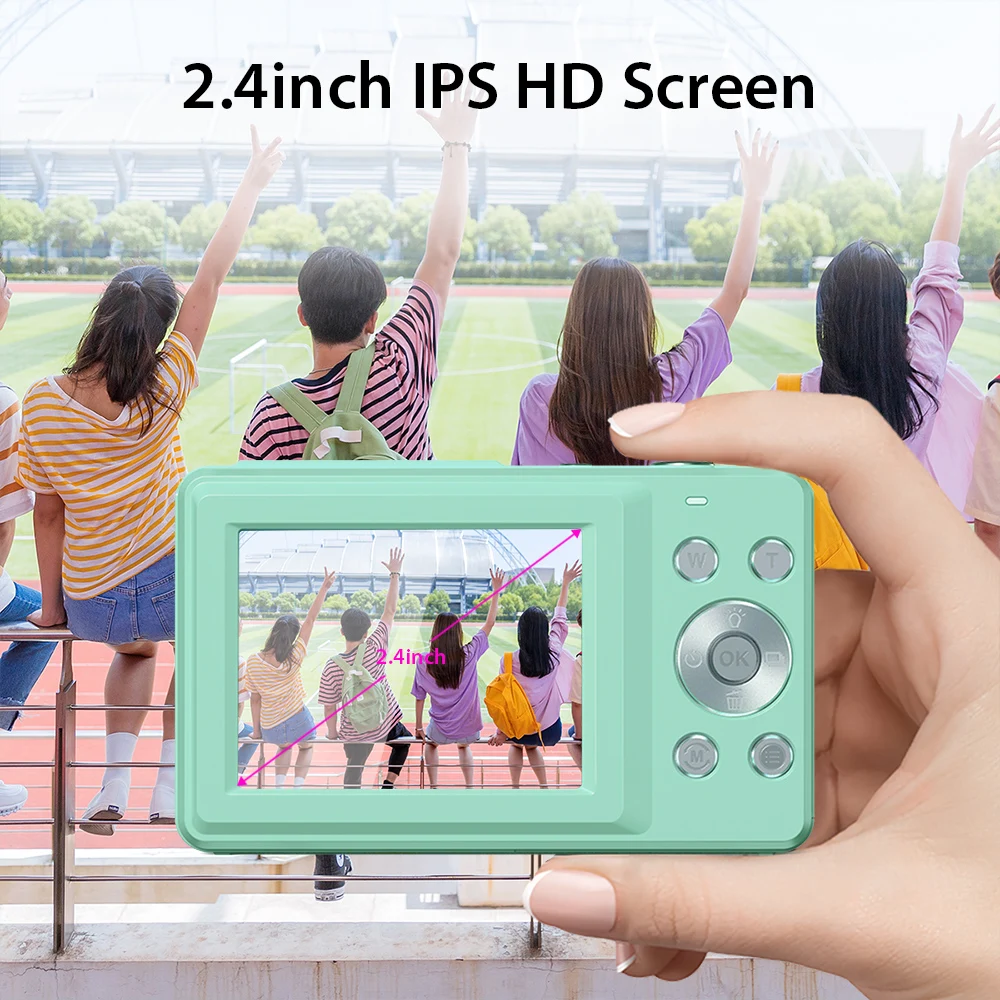 

Digital Camera Children Camera for Children Camcorder with 16x Zoom Compact Cameras 1080P 44MP Cameras for Beginner Photography