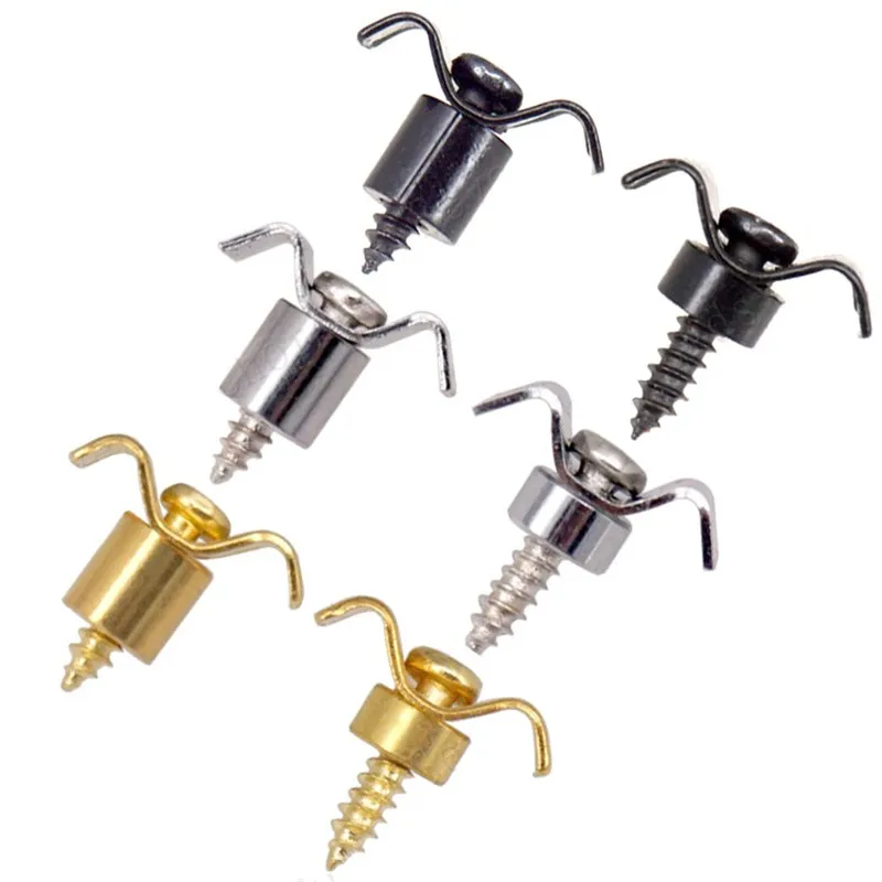 4 Sets/Lot goldene Gitarrensaitenhalter für E-Gitarren-Zubehörteile, Musikinstrumente – Detail 1