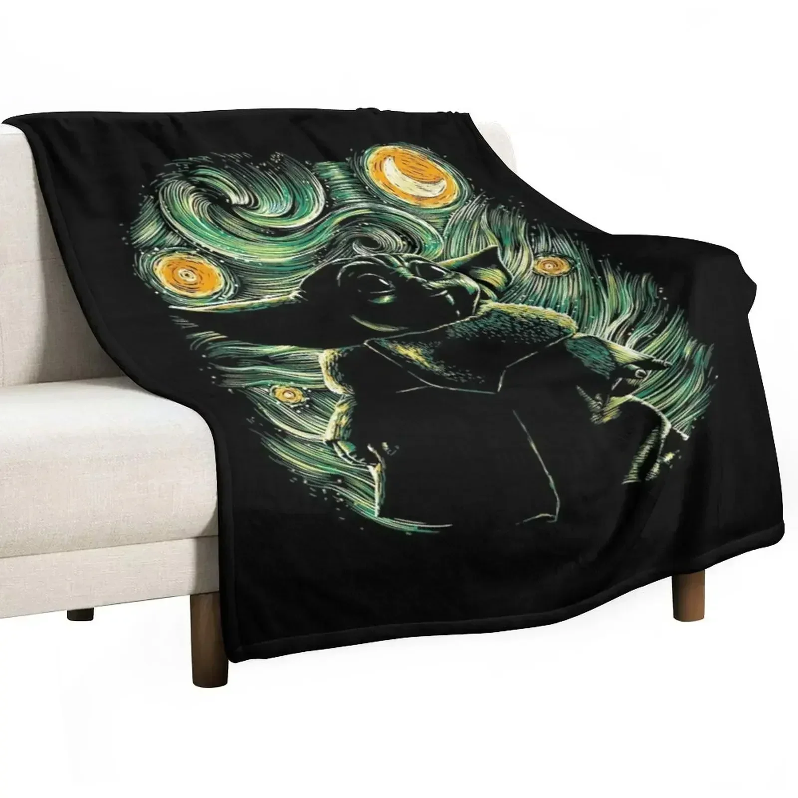 

space the baby Throw Blanket Decoratives Summer Plaid on the sofa Blankets