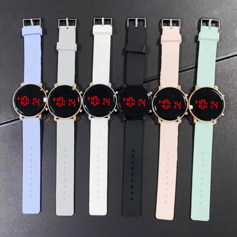 ساعات رقمية عصرية للنساء ساعة LED بسيطة للرجال بحزام من السيليكون ساعة رياضية كاجوال للسيدات ساعة هدية relogio feminino #1