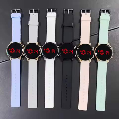 Fashion Digital Watches for Woman Simple Men's LED Watch Silicone Strap Casual Sports Ladies Watch Clock Gift relogio feminino