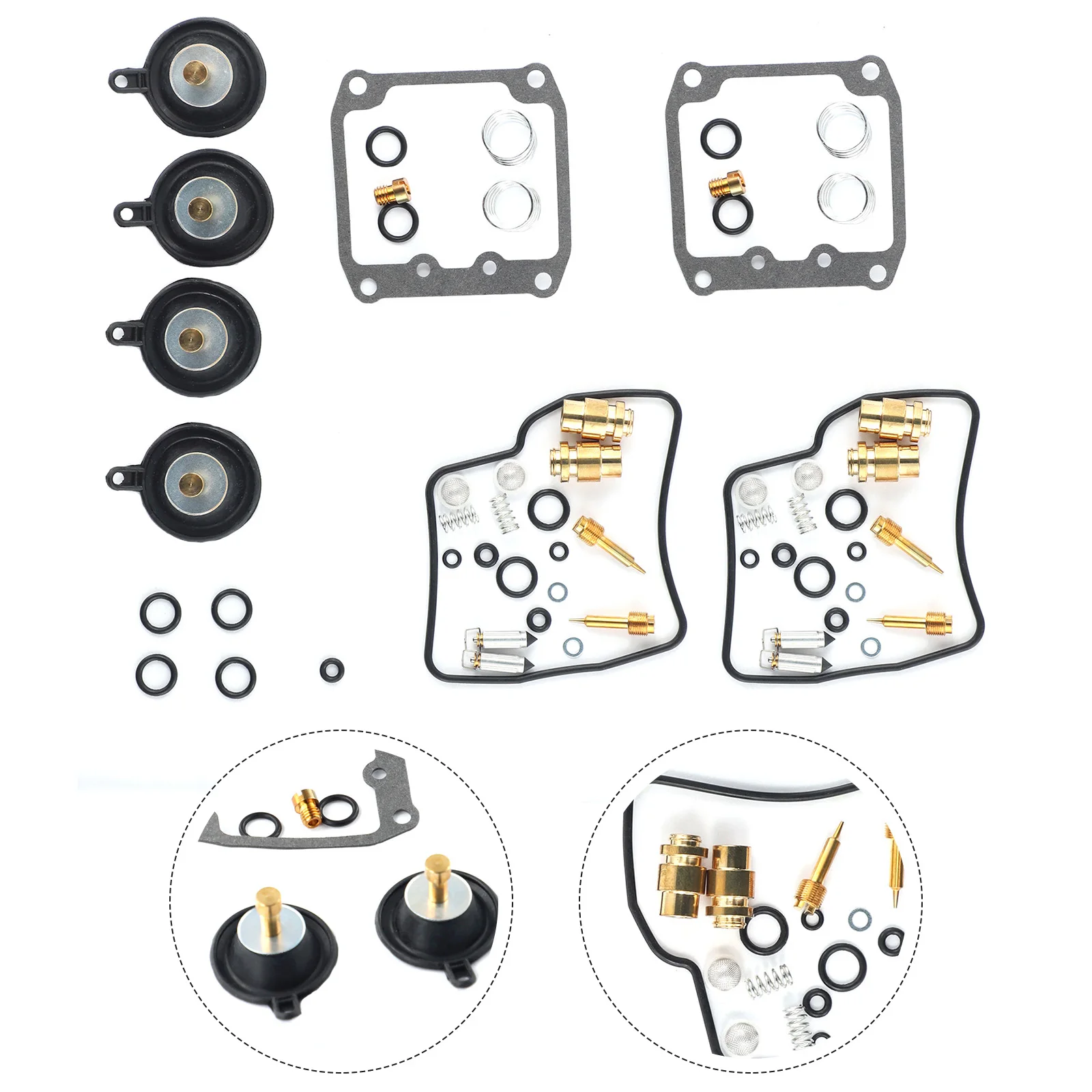 

None Carburetor Repairkit 2 Pcs For Suzuki VS800GL For Suzuki VZ800 Metal Motorcycle Professional High Quality