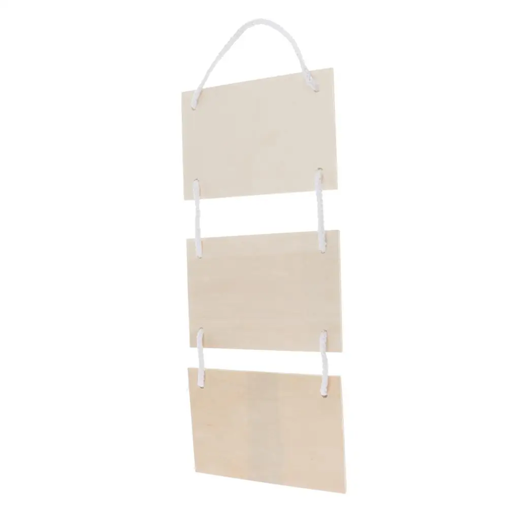 3-4Pack Hout Blanco Plaque Opknoping Bord Prikbord Schilderij Board Voor Thuis