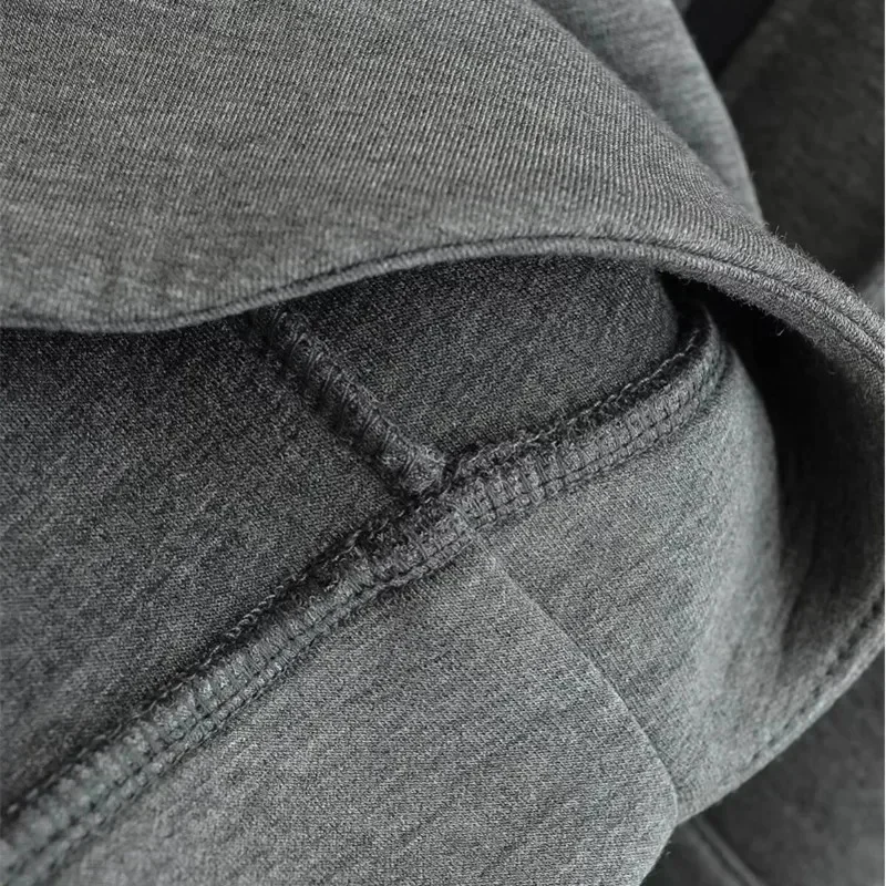 Women Fashion Casual Zipper Hoodie Jackets 2025 Spring Vintage Street Solid Long Sleeve Pockets Loose Outerwear Top Casual Coats