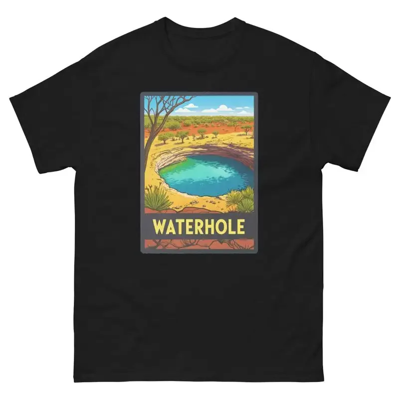 Waterhole Geographical Landscape Location Scenery T Shirt