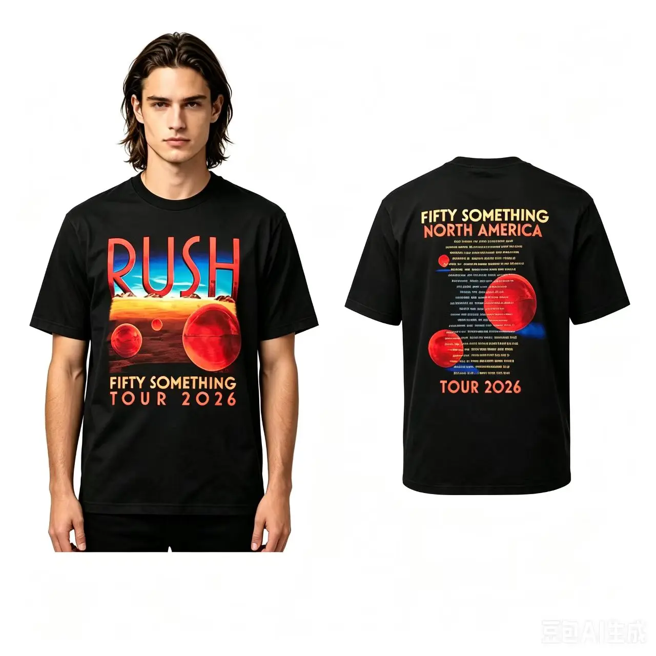 Rush Band Fifty Something Tour 2026 Merch Rush Stage Unisex T Shirt 100% Cotton Y2k Casual Fan Tee For Men Women