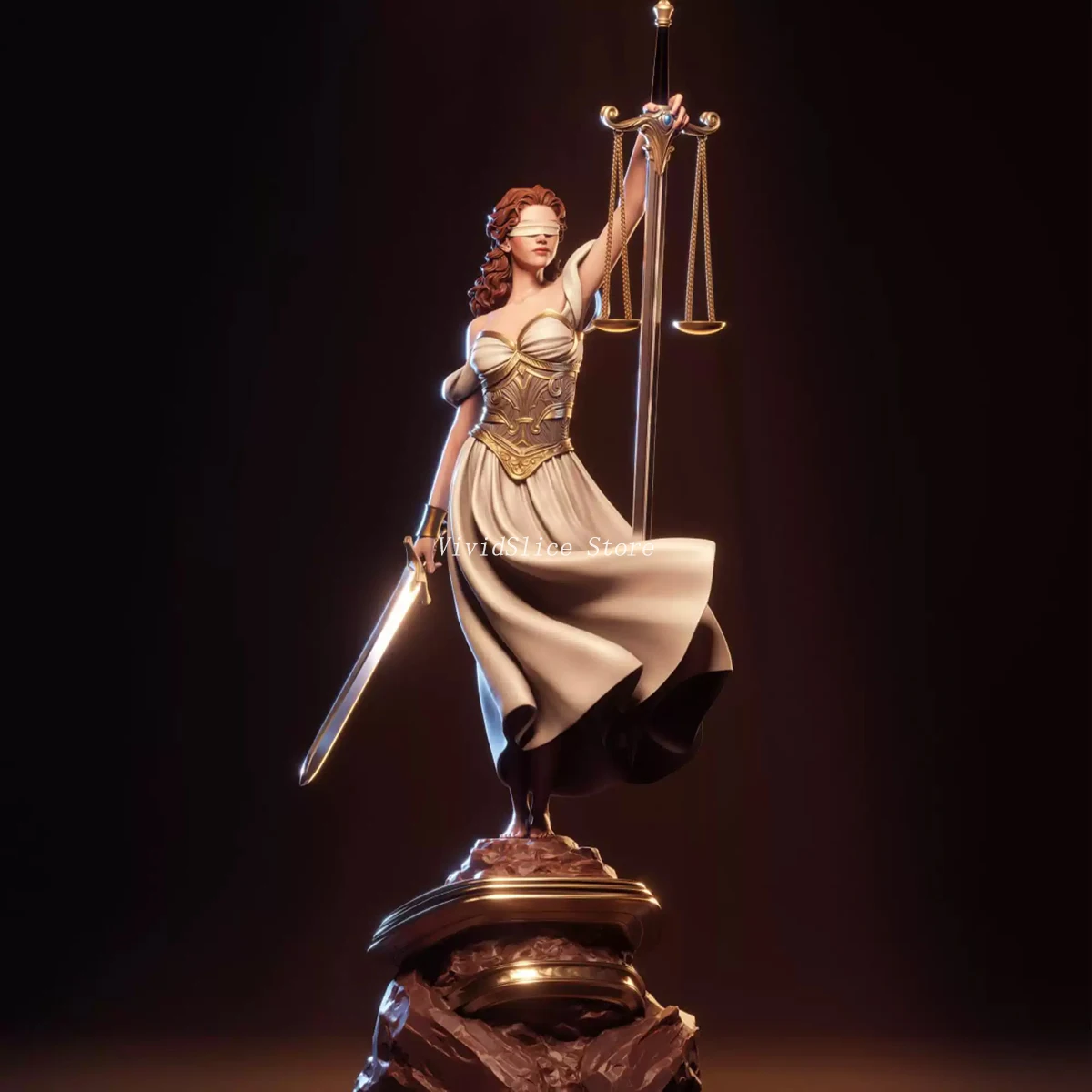 

1/18 1/24 Themis Lady Justice 3D Print Resin Model Garage Kit Unpainted High-Detail Miniature Figure