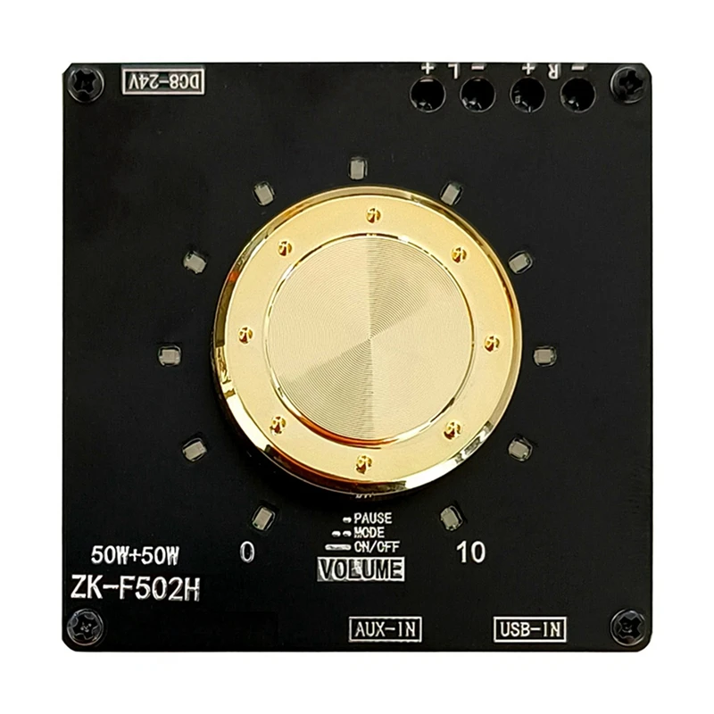 Amplifier Board With Short Circuit Protection ZK-F502H 5.1 50W 2.0Channel Amplifier Board  For Sound Box