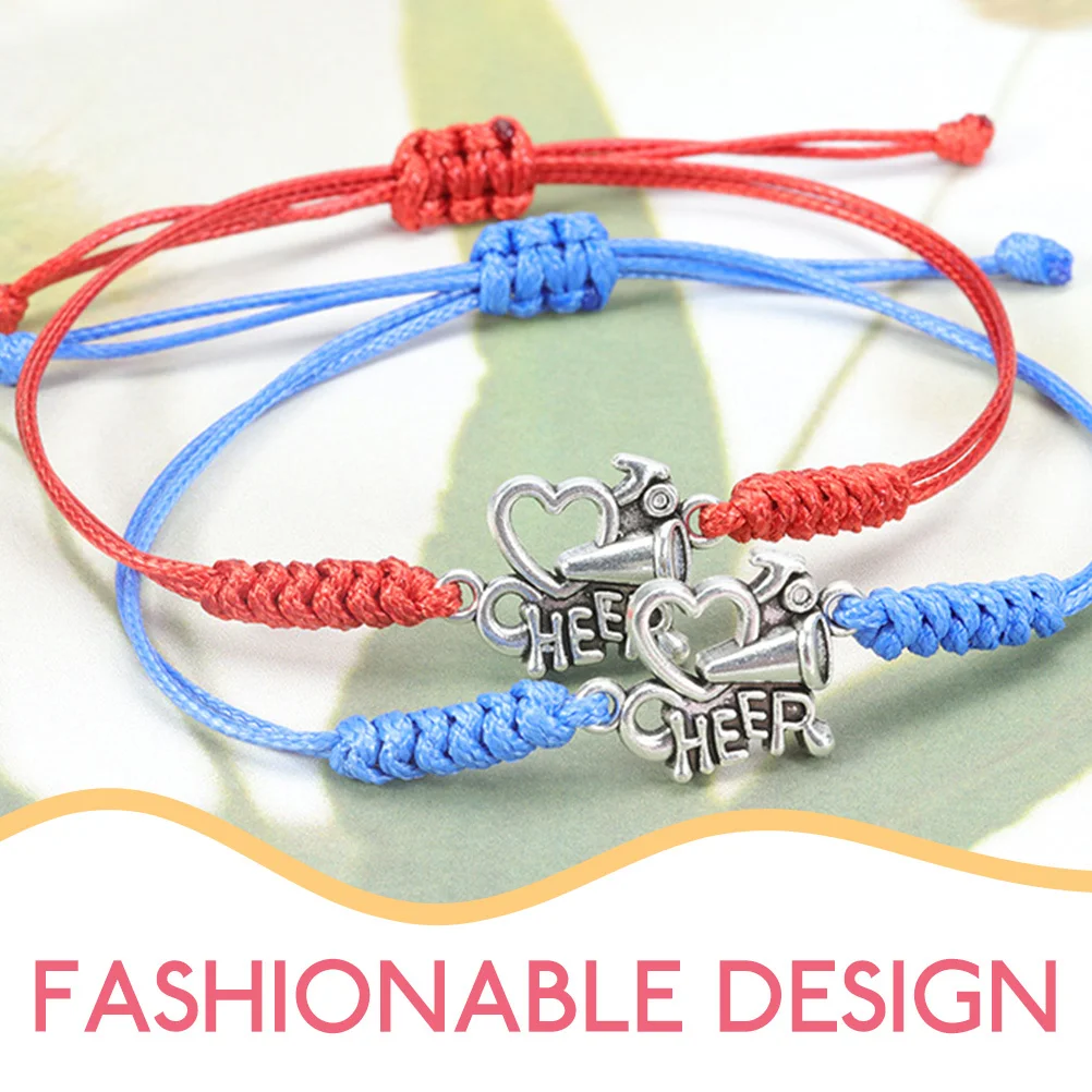 

5Pcs Trendy Cheer Bracelets for and Lightweight Comfortable Wrist Decoration Ideal Gift for Birthdays Holidays Sports