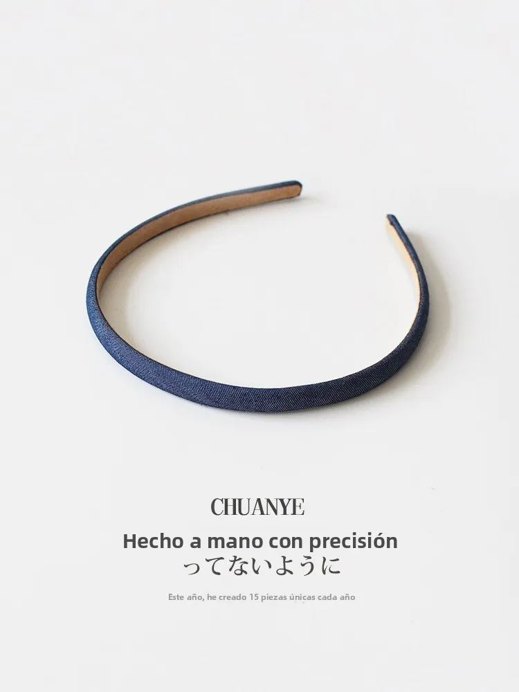 Diadema a cuadros fina estilo coreano Kawano para mujer, accesorio de moda versátil para uso diario y para peinados con línea...