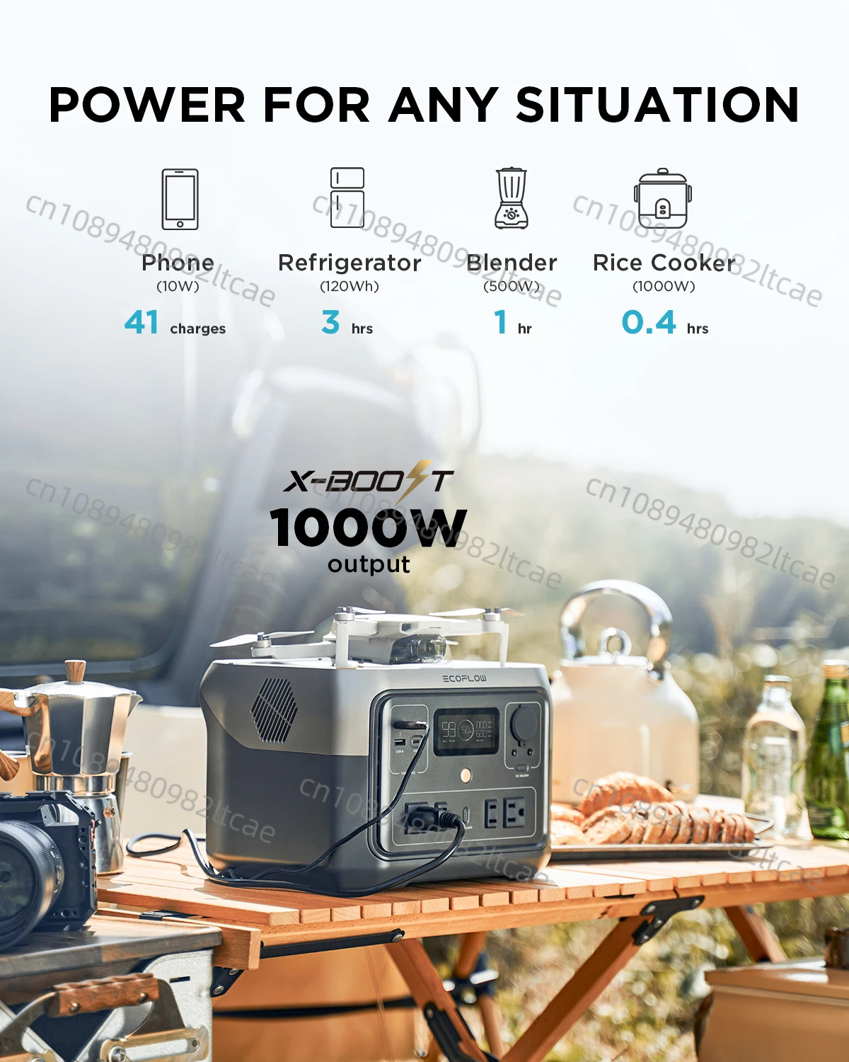 EcoFlow RIVER 2 Max Outdoor 220v Portable Mobile High-power Power Supply for Outdoor Camping RV Home Use