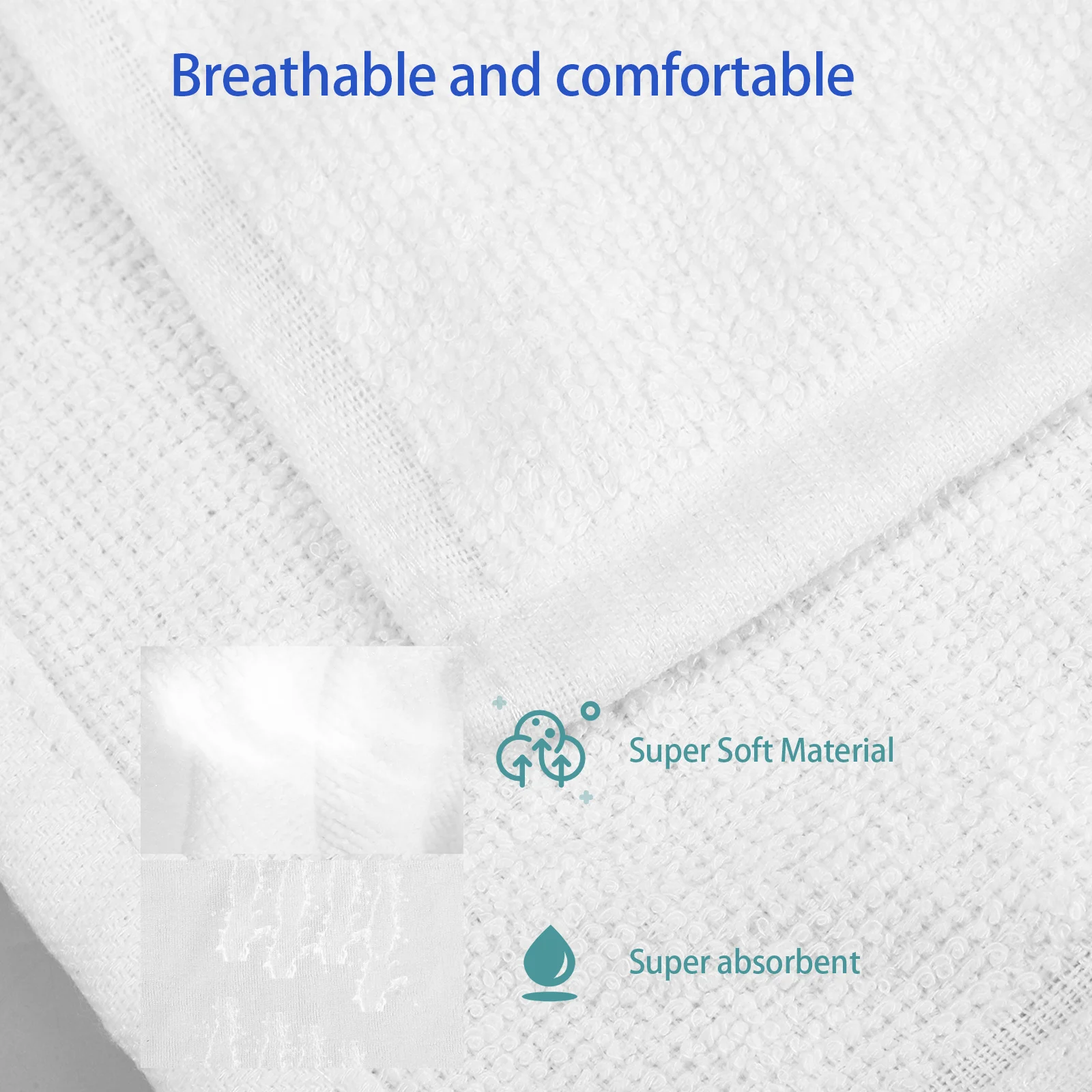 

24Pcs Hotel Restaurant Cotton Disposable Hand Towels Soft Absorbent Square Towels for Bathroom Use Cotton Handkerchief