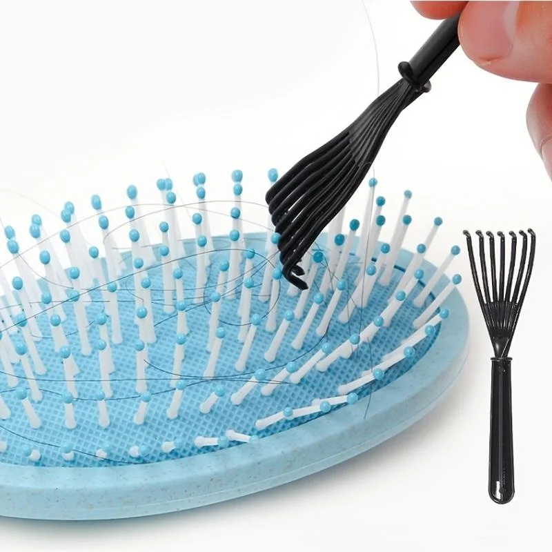 Hair Brush Cleaner Tool Hairbrush Cleaning Rake Hair Brush Cleaner Hair Dirt Remove Comb Embeded Tool