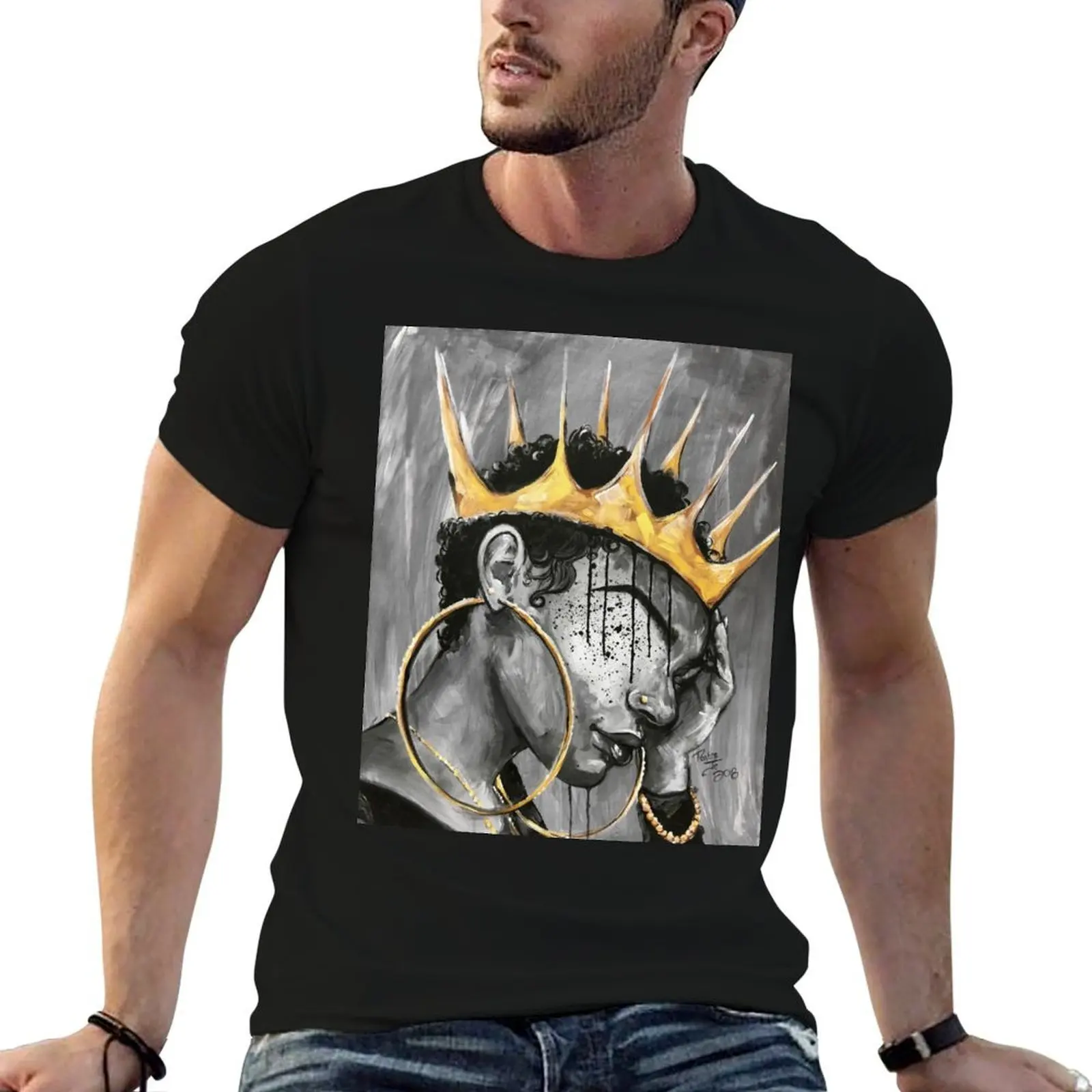 

NATURALLY QUEEN X T-Shirt man t shirt luxury man t shirt cotton t shirt man casual T-shirt