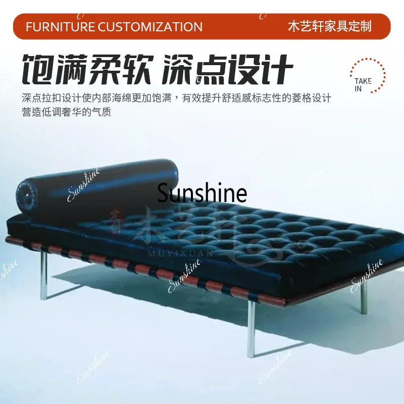 

YItalian minimalist bedside stool bedroom light luxury living room rest home shoe change can be customized