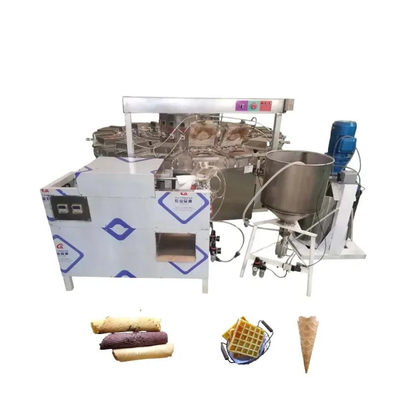 Ice Cream Cone Making Machine Egg Roll Maker Machine Electric Ice Cream Wafer Cone Machine