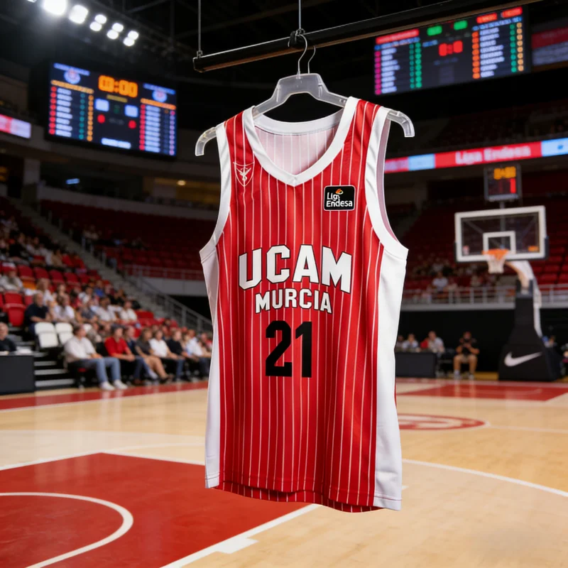 2026 Sommer Neues Spanisches Basketball-Trikot UCAM Murcia Fan-Spezial Basketball-Schnelltrocknende Sportweste Familien-Kinder-T-Shirts – Detail 6