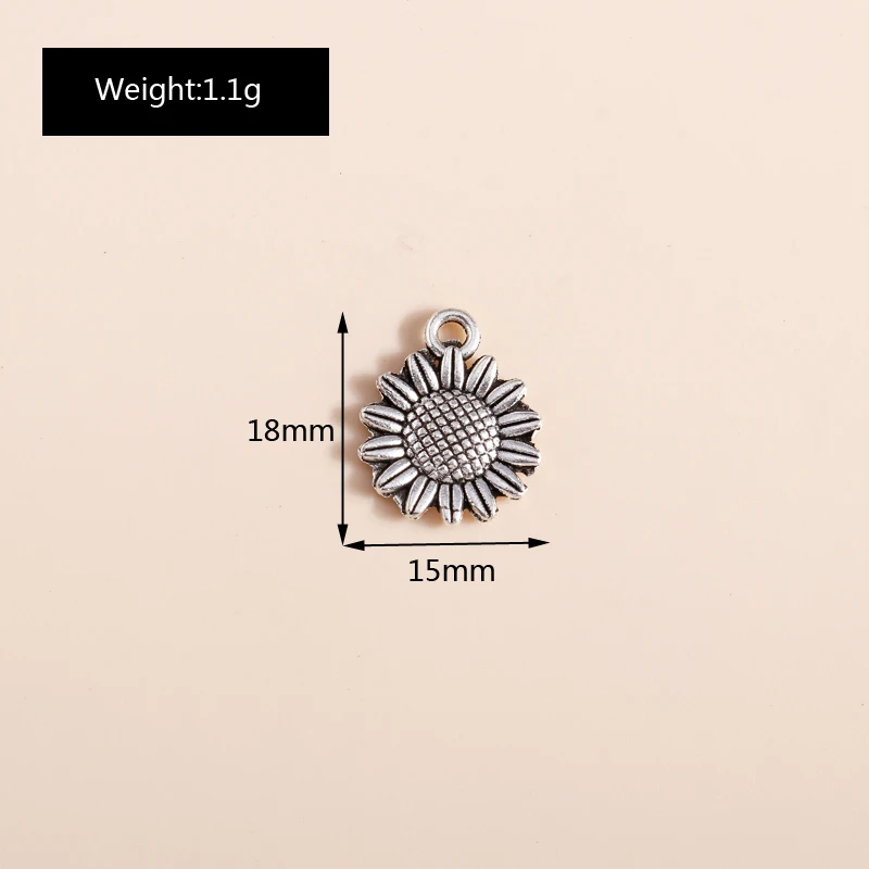 20 Stück niedliche Anhänger aus Legierung in Form von Pflanzen, Blumen, Bäumen und Blättern für die Schmuckherstellung, Ohrringe, Anhänger, Halsketten, Armbänder, DIY-Bastelzubehör – Detail 21