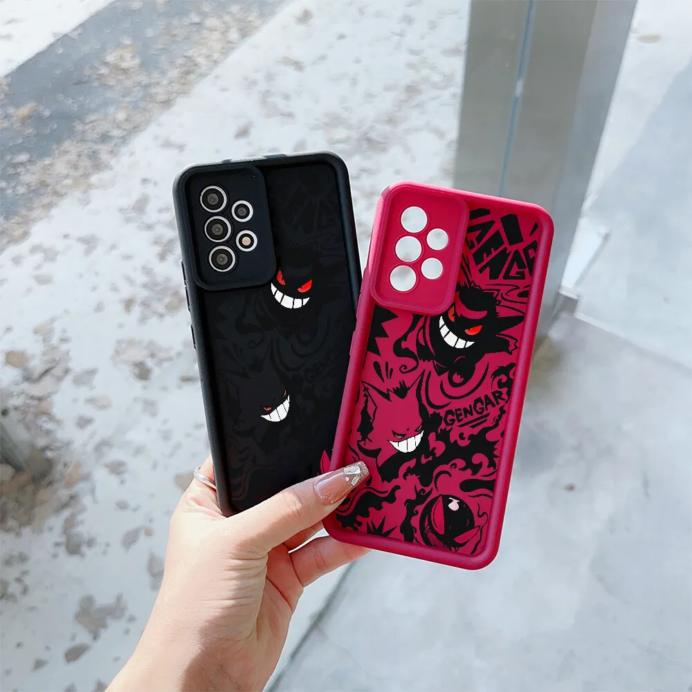 Luxury Pokemon Gengar Phone Case for Samsung Galaxy A56 A17 A15 A16 A55 A54 A26 A36 A34 A35 A14 A07 A06 A25 A24 A52 A33 5G A32 - náhled 5
