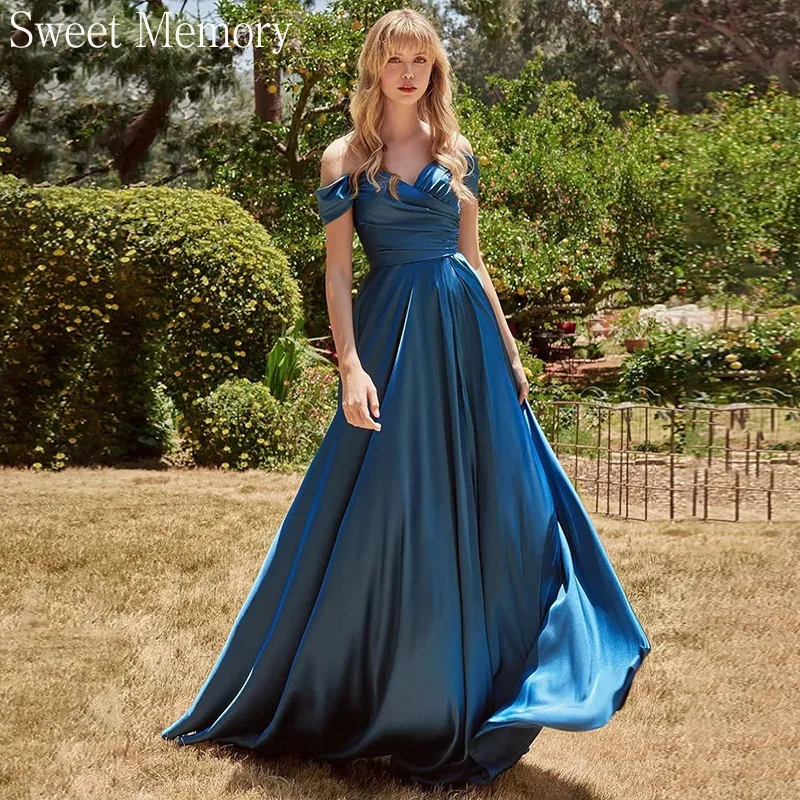 

A4163 Customized Simulated Silk Evening Dresses Sweet Memory Floor Length Bridesmaid Gown Sexy Wedding Guest Dress