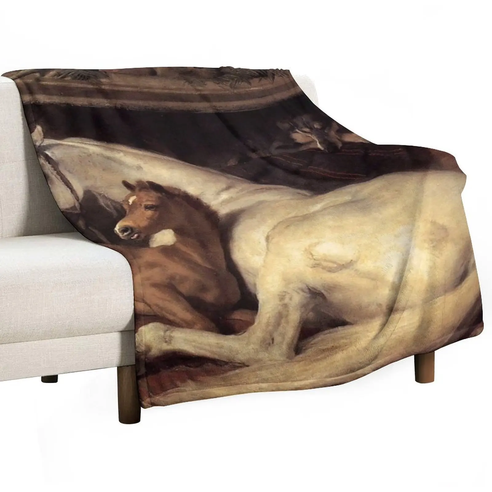 

The Arab Tent - Edwin Henry Landseer Throw Blanket blankets and throws Bed covers Luxury Cute Plaid Blankets