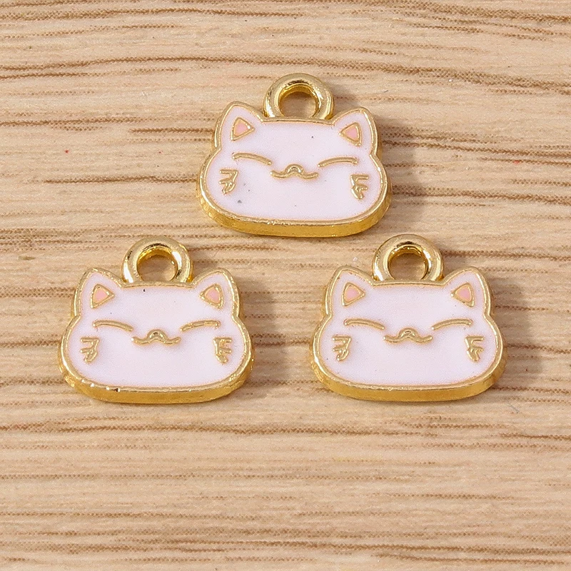 Tusember 10 Stück Mix Cartoon Welpen-, Hunde-, Katzenpfoten-Anhänger Tieranhänger für Halsketten, Ohrringe, DIY-Armbänder, Schmuckzubehör – Detail 22