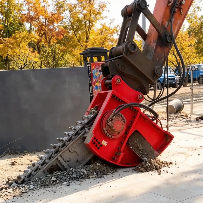 Hydraulic Chain Trencher Chain Saw Cutting Machine Pipe And Pipeline Laying Ditcher Chain Trencher Factory Price