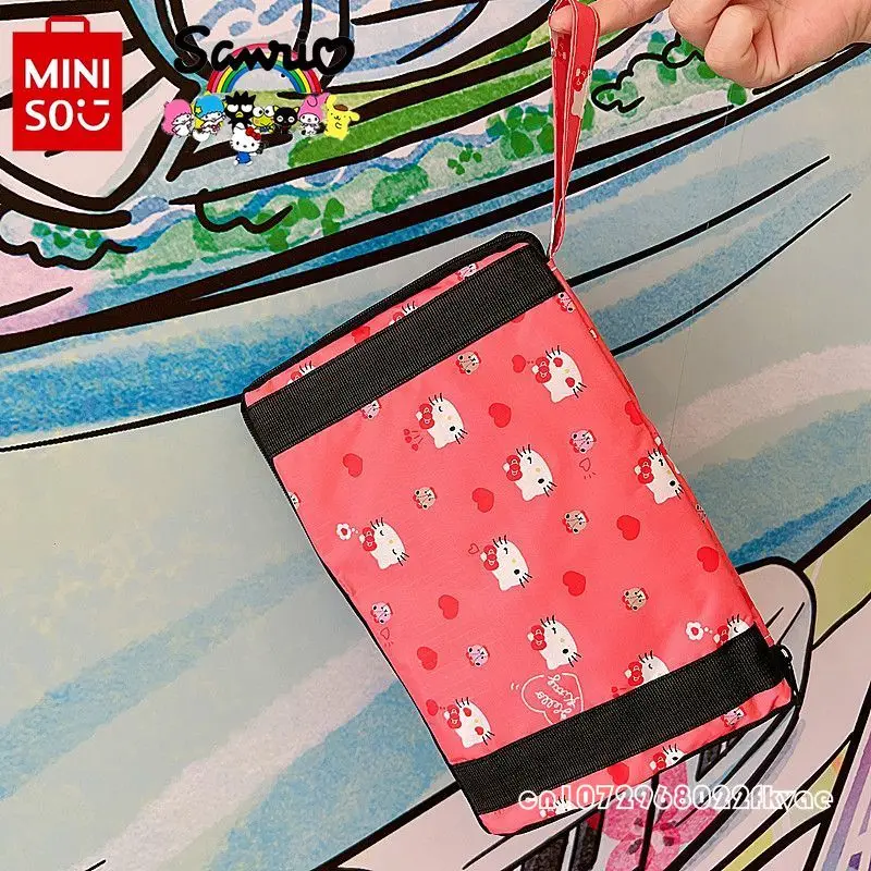 Miniso-Mala de Viagem Portátil, Mala de Embarque, Multi Funcional, Bagagem em Movimento, Grande Capacidade, Elegante, Alta Qualidade, Sanrio, 2022