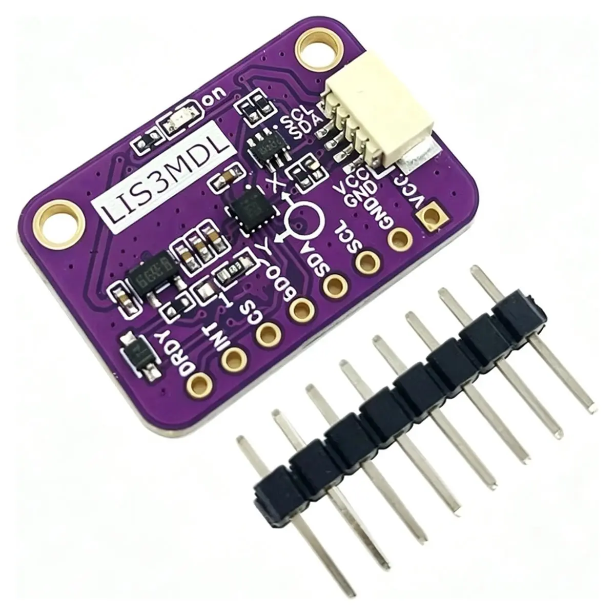 LIS3MDL Three- Magnetic Sensor Module High- Electronic Compass for Electronics, No Welding Pin Header