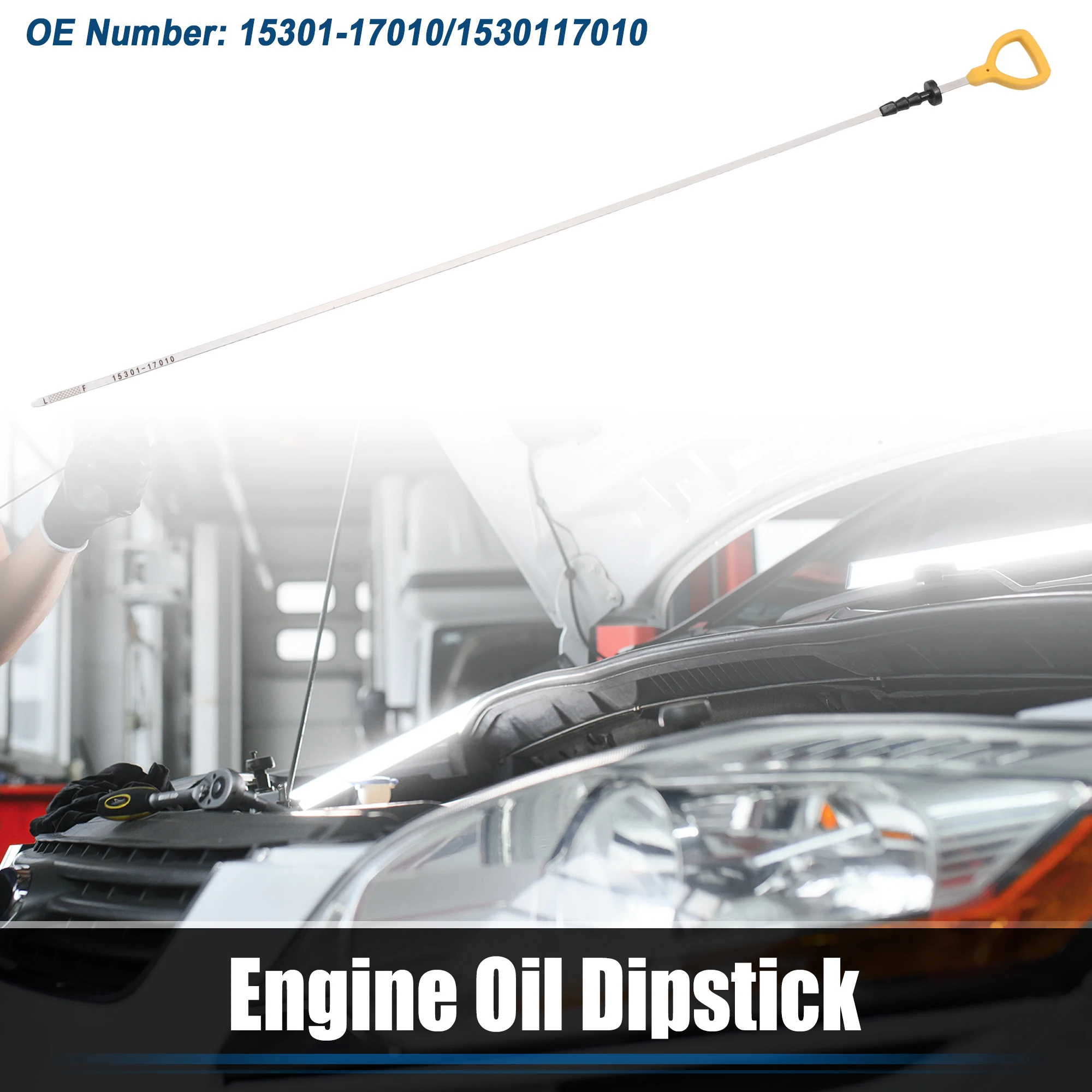 UXCELL Engine Oil Level Indicator Dipstick for Toyota Land Cruiser No.15301-17010