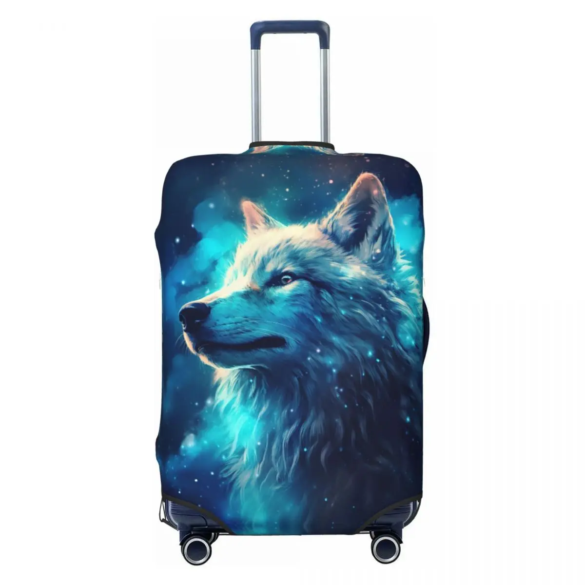 Juste de bagage loup animal personnalisée, housses de protection de valise de mode, trempées pour 18-32 pouces