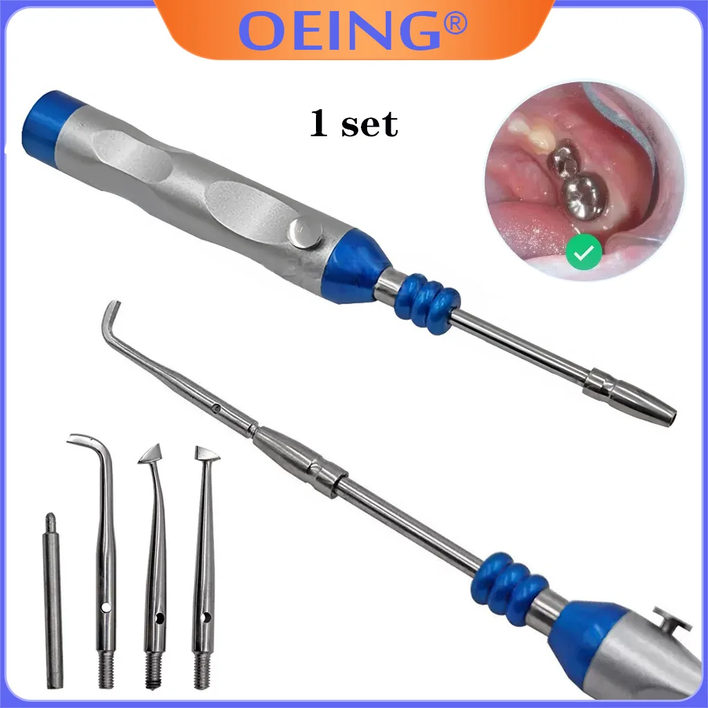 

Dentistry Automatic Crown Remover Set Multi position Adjustable Pressure Dental Surgical Instrument Tools with 3 working tip