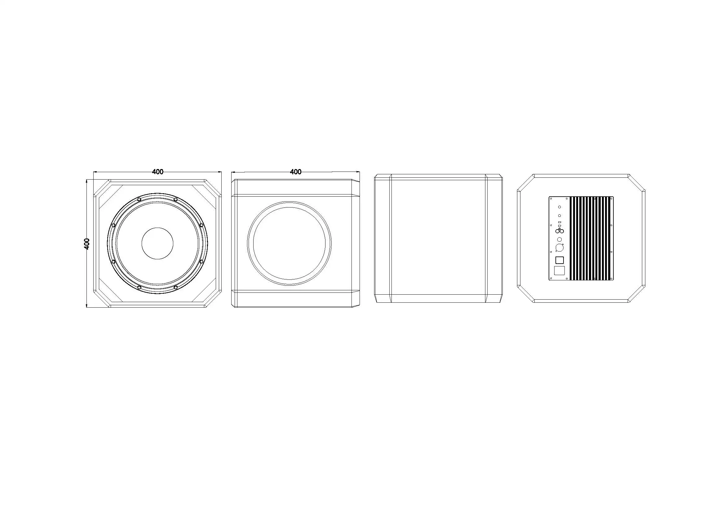 Professional 12-Inch Active DJ Speaker Outdoor Powered Subwoofer With Active Bass Receiver & Amplifier 300W Peak Power