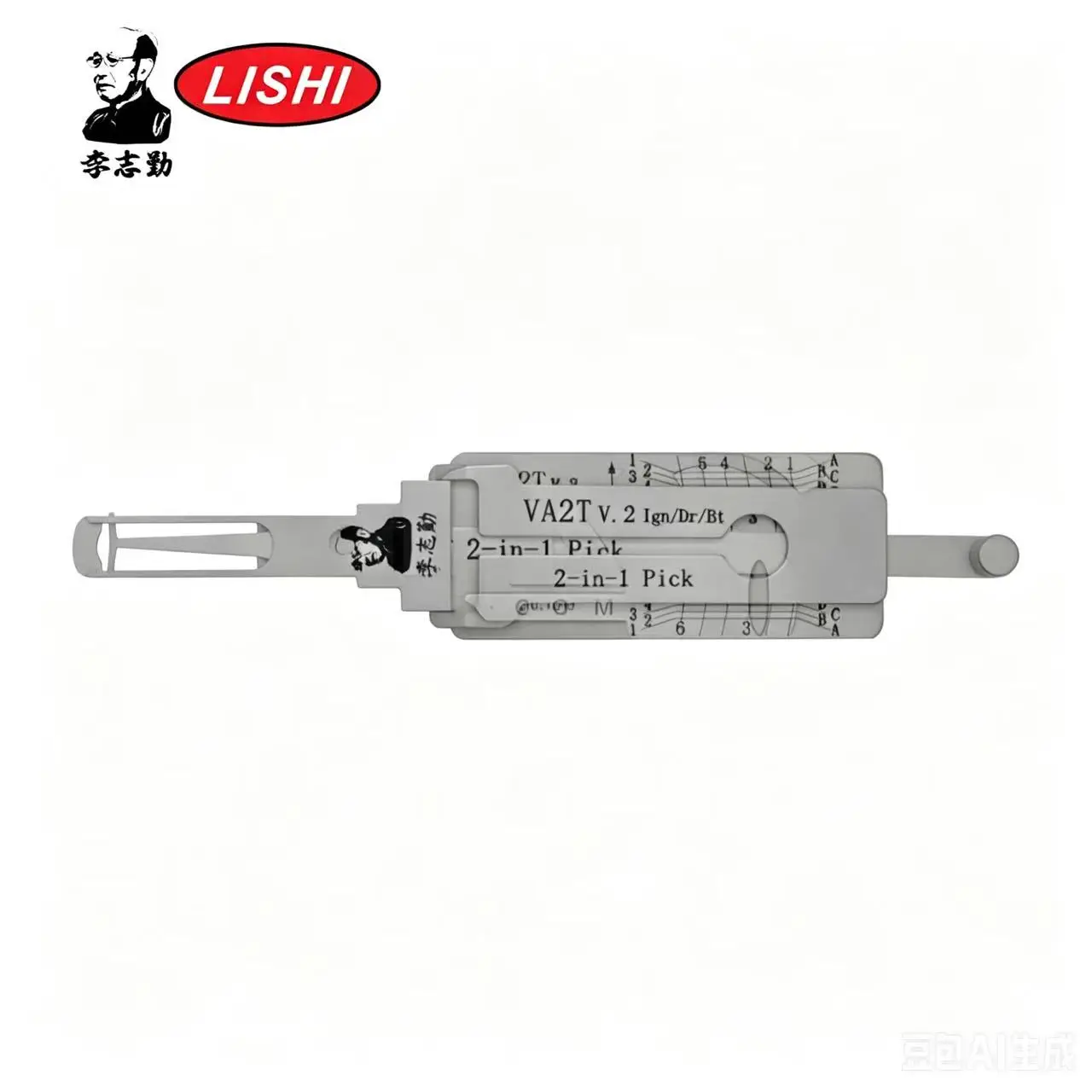 Lishi VA2T-AG 3-in-1 Pick & Decoder for Peugeot Lishi Tool
